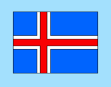 Disegno Norvegia pitturato su sara