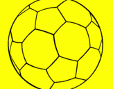 Disegno Pallone da calcio II pitturato su stefano