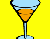 Disegno Cocktail pitturato su tamara