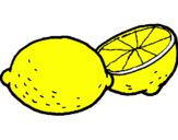 Disegno limone  pitturato su gianni