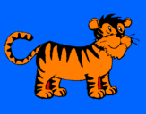 Disegno Tigre  pitturato su tigre