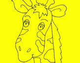 Disegno Muso di giraffa pitturato su luigi