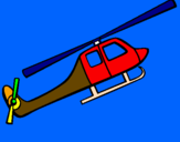 Disegno Elicottero giocattolo pitturato su mirko