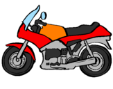 Disegno Motocicletta  pitturato su Lorenzo2