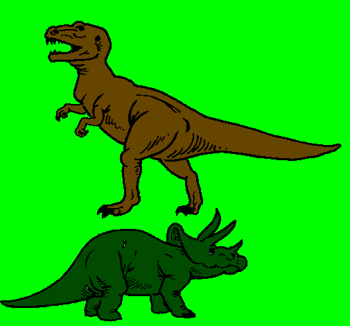 Triceratops e Tyrannosaurus Rex