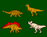 Disegno Dinosauri di terra  pitturato su sasi petrazzuolo 21 11 98