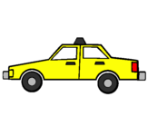 Disegno Taxi pitturato su francesco