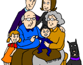 Disegno Famiglia pitturato su erikuccia:)kikka93