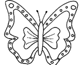 Disegno Farfalla  pitturato su vvvvv