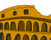 Disegno Colosseo pitturato su andrea roncucci