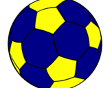Disegno Pallone da calcio II pitturato su gio