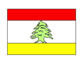 Disegno Libano pitturato su francy
