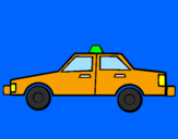Disegno Taxi pitturato su samuel ruso loris
