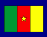 Disegno Camerun pitturato su pippo