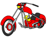 Disegno Motocicletta pitturato su jonathan luca