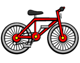 Disegno Bicicletta pitturato su corrado