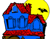 Disegno La Casa del mistero  pitturato su alessandro