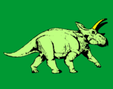 Disegno Triceratops pitturato su ALESSANDRO  M.