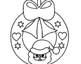 Disegno Decorazione natalizia  pitturato su nnnn
