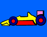 Disegno Formula 1 pitturato su arianna  