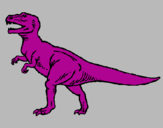 Disegno Tyrannosaurus Rex  pitturato su Ludovico