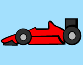 Disegno Formula 1 pitturato su tetano