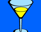 Disegno Cocktail pitturato su Debba