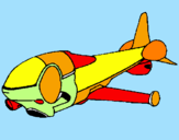 Disegno Nave supersonica  pitturato su LORENZO