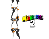 Disegno Madagascar 2 Pinguino pitturato su PINGUINI