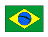 Disegno Brasile pitturato su silvio