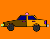 Disegno Taxi pitturato su giovanni sannino