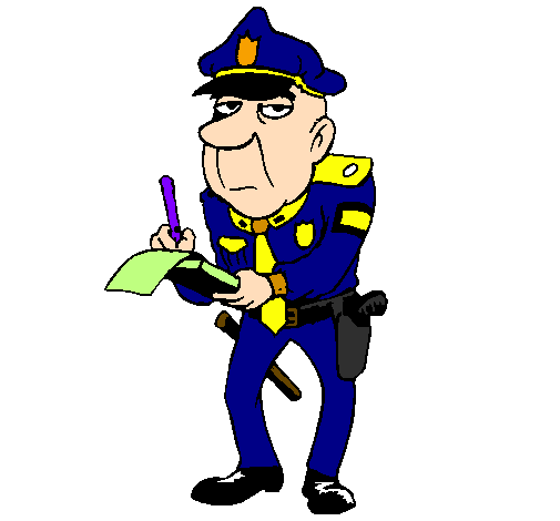 Poliziotto che fa la multa