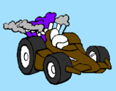 Disegno Auto di Formula 1  pitturato su jonathan