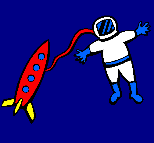 Razzo e astronauta