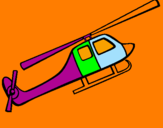 Disegno Elicottero giocattolo pitturato su filippo