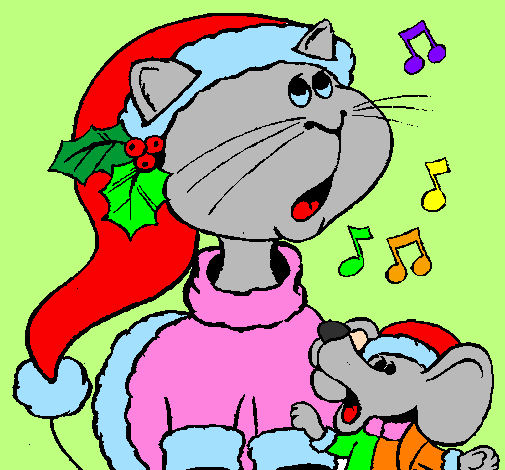 Gatto e topolino di Natale