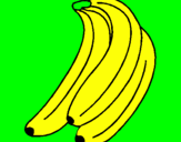 Disegno Banane  pitturato su leonardo