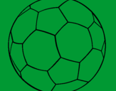 Disegno Pallone da calcio II pitturato su nicolas