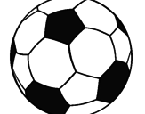 Disegno Pallone da calcio II pitturato su gaieta