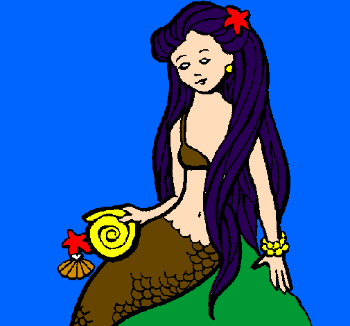 Sirena con la conchiglia 
