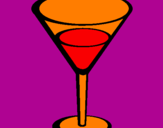 Disegno Cocktail pitturato su hellen