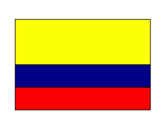 Disegno Colombia pitturato su colombia