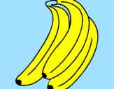 Disegno Banane  pitturato su luigi