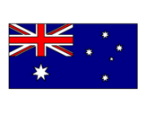 Disegno Australia pitturato su sere