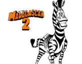 Disegno Madagascar 2 Marty pitturato su ANASTASIJA