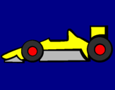 Disegno Formula 1 pitturato su sebastiano