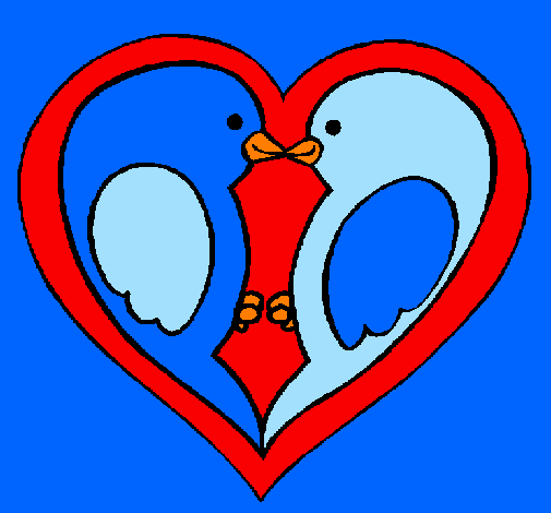 Uccellini innamorati 