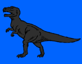 Disegno Tyrannosaurus Rex  pitturato su LAUREN