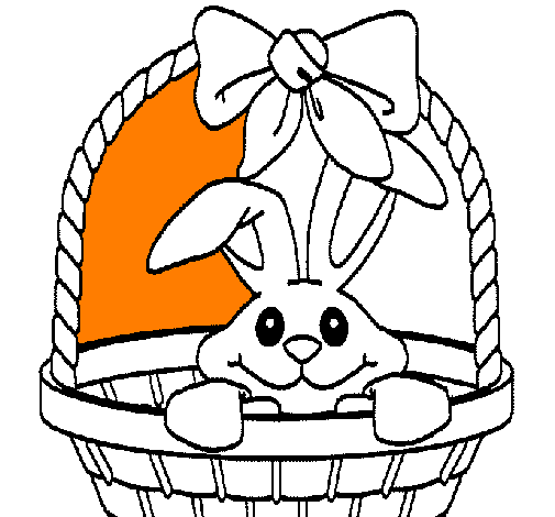 Coniglietto nella cesta 