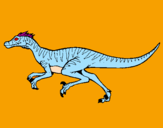 Disegno Velociraptor  pitturato su Massimo C